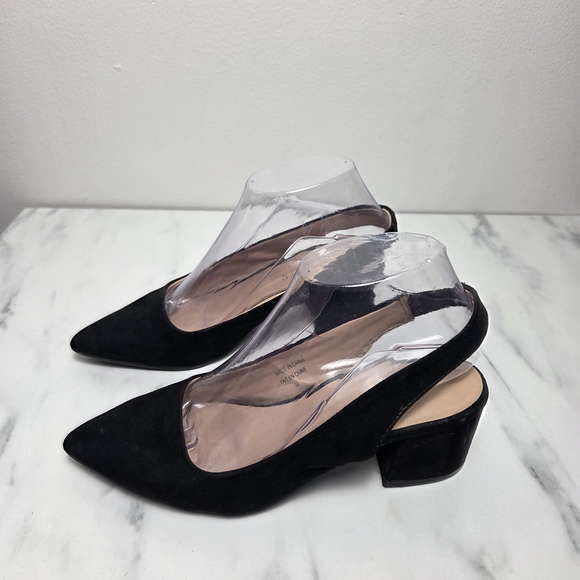 Dynamite Black Suede Women's Heels - Picture 2 of 7